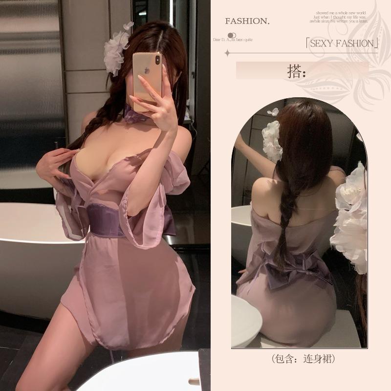 

Веселое нижнее белье Веселая женская одежда для воздержания Маленькая грудь Сексуальная пижама qqny ночная сорочка Любовь пары веселая одежда One size