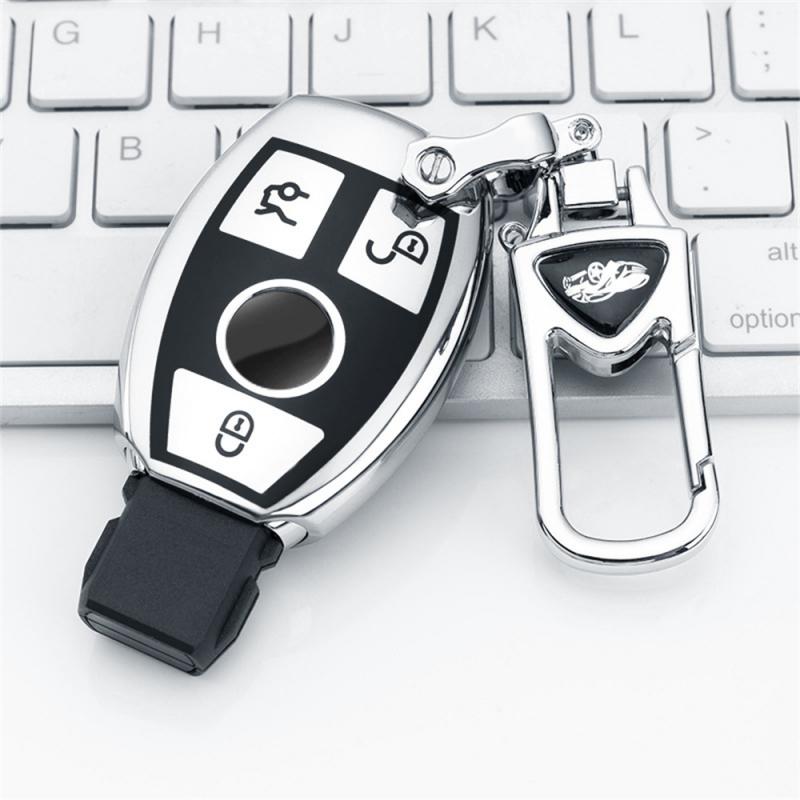 Měkké TPU Pouzdro na klíč od auta Dálkový ovladač Fob Pro Mercedes Bnez CLA GLC GLA GLK W203 W210 W211 W204 W176 Třída A B C R AMG Příslušenství