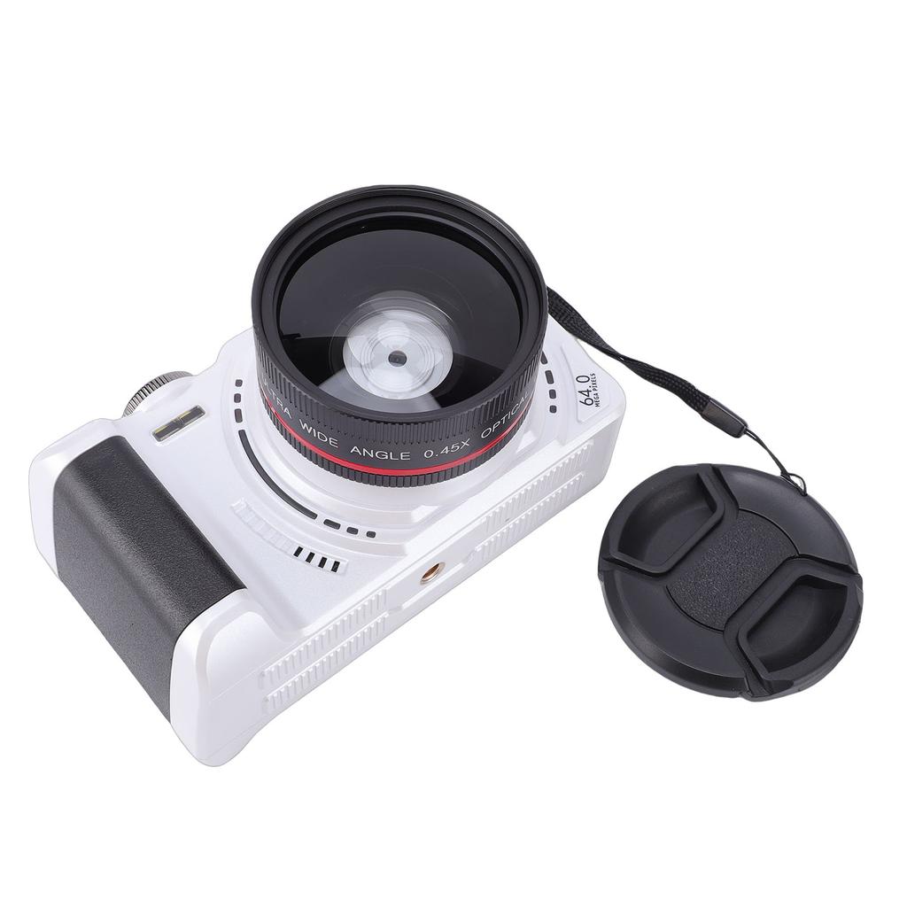 Digital Camera 4K 64MP 3 Inch Flip Screen 18X Zooming Autofocus WiFi Digital Selfie Camera for Photography