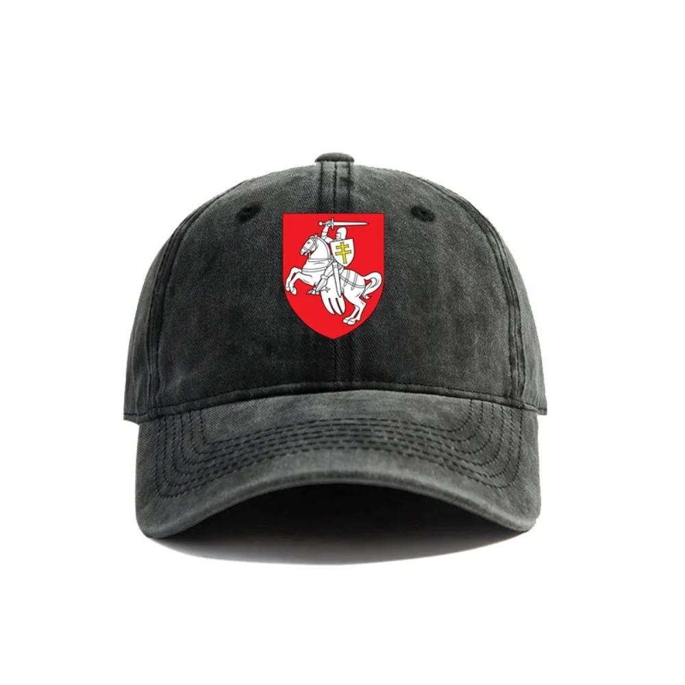 Belarus Coat of Arms Baseball Cap Distressed Hats Cap Washed Men Retro Outdoor Summer Adjustable Belarus Hat