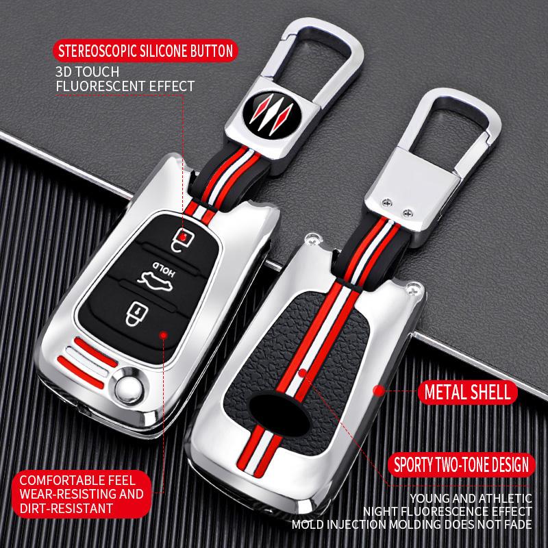 Car Key Case Cover Shell FobFor Kia Sportage Rio 3 Soul Optima Ceed Pro K5 K2 Pride For Hyundai Ix35 I20 I30 Ix20 Elantra Accent