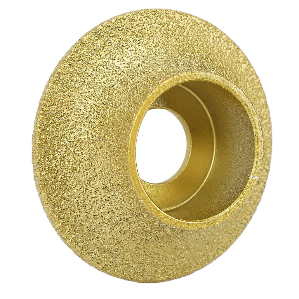 Edges Grinding Wheel 3 Inch 60 Grit Profile Hand Wheel for 20mm Thick Ceramic Tiles Quartz Marble Granite