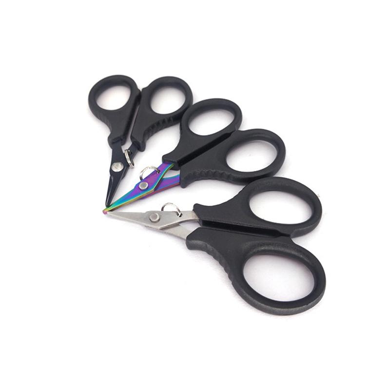 Portable Scissor Plier Stainless Steel Fishing Scissor Cut Pe Line Braid Line Cutter Plies Carp Fishing Tools Accessories