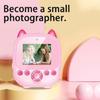 Selfie Digital Camera Children Print Camera Kids Photography Camera Digital Photo Camera Mini Thermal Printer