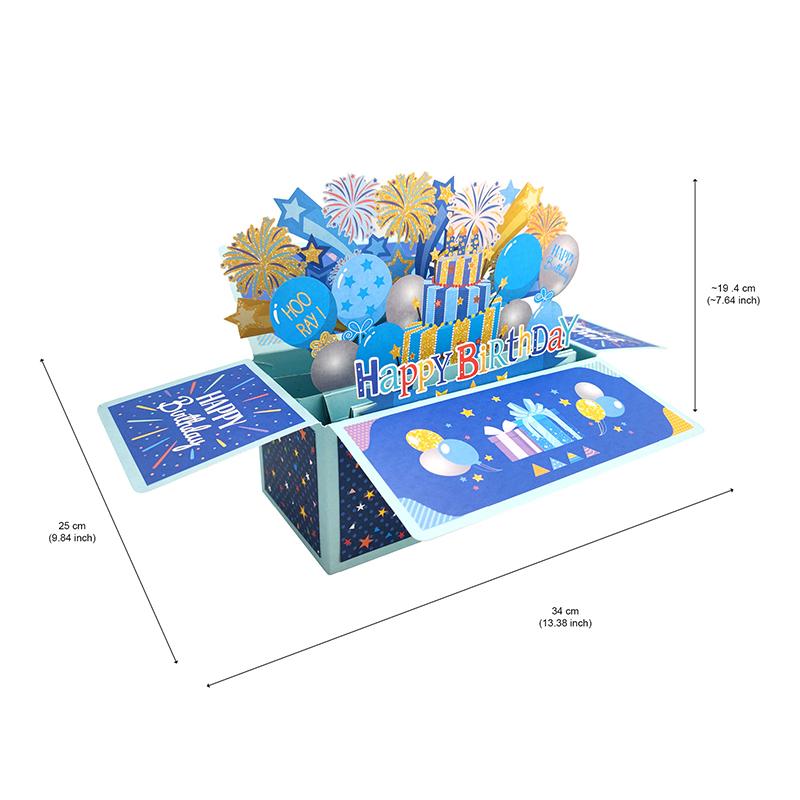 Felicitare de Ziua de Naștere DIY Handmade Felicitare 3D Cutie de Tragere pentru Bani Culori Vibrante Cadou Surpriză Unic de Ziua de Naștere Pentru Sărbătoare