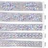 1Yard/90cm Self-Adhesive Rhinestone Trim Multi-color Crystal DIY Rhinestone Trimming Tape Iron On AB Color Crystal Tape