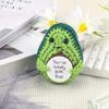 Crochet Plush Avocado Decorative Ornament Funny Crochet Handmade Doll Knitted Fruits Vegetables Table Ornament Birthday Gifts