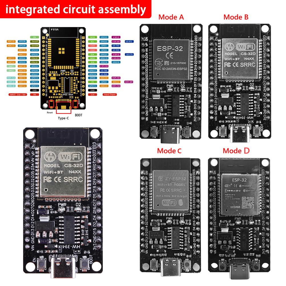 1-50pcs ESP32-32 Development Board WiFi+Bluetooth-compatible Development Board Module Ultra-Low Power Consumption for Smart Home