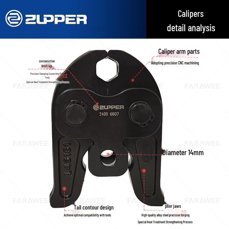 ZUPPER J PZ/CZ-1550 V-Type Stainless Steel Pipe Pressing Tool