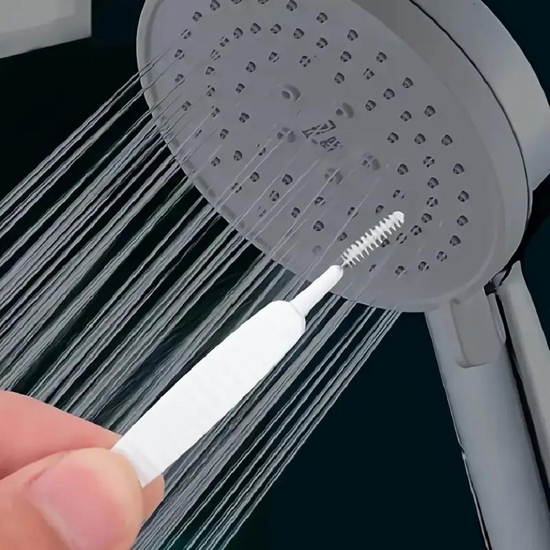 10Pcs Shower Cleaning Brush Bathroom Micro Nylon Brush Nozzle Anti-blocking Cleaning Tools Bathroom Accessories