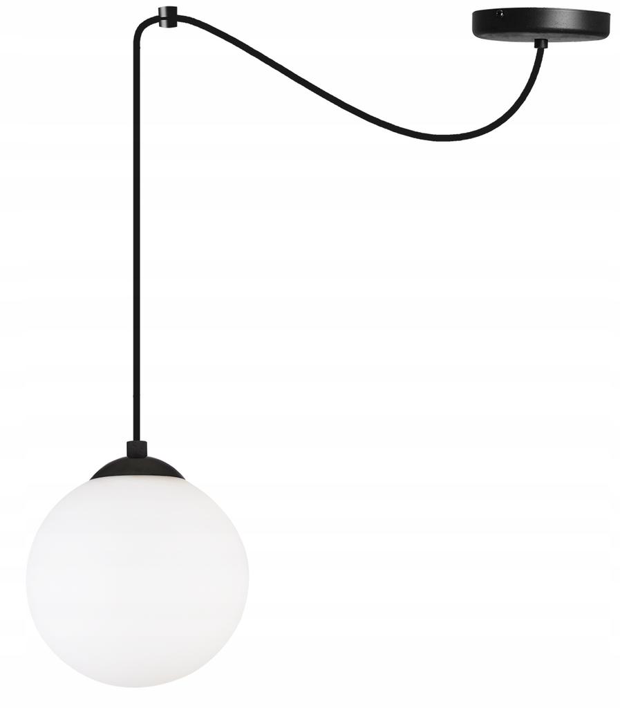 CEILING HANGING LAMP SPIDER BALL BLACK LED 15cm