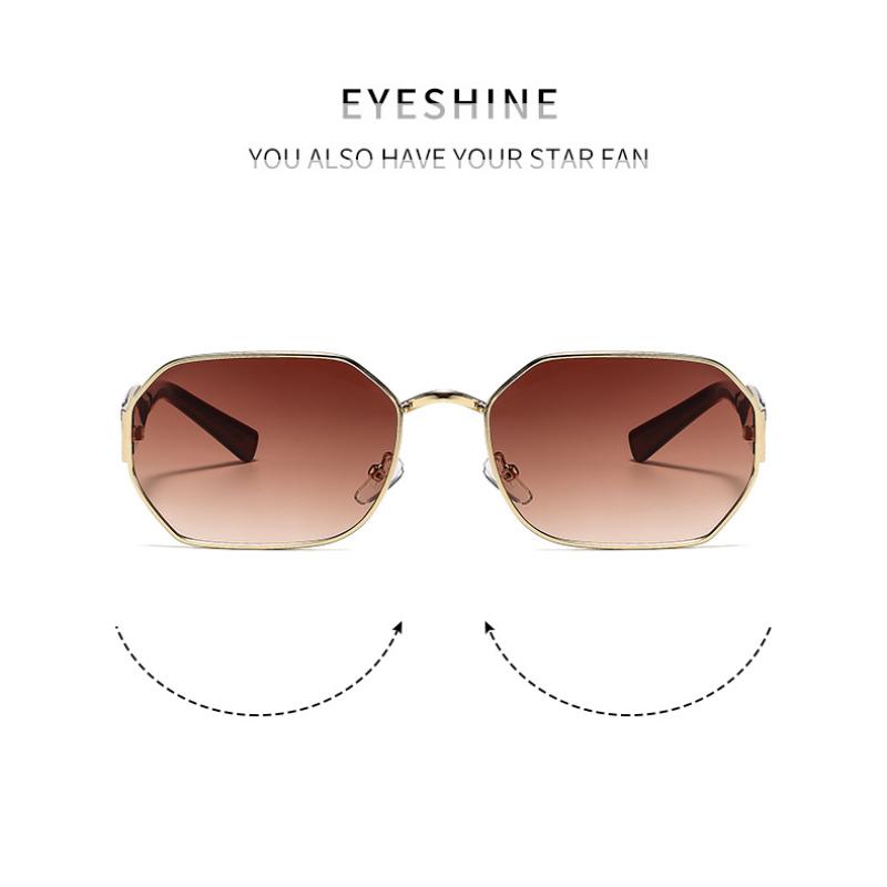 Women's Sunglasses, Metal Polygonal Sunglasses, Men's and Women's Fashion Sunglasses