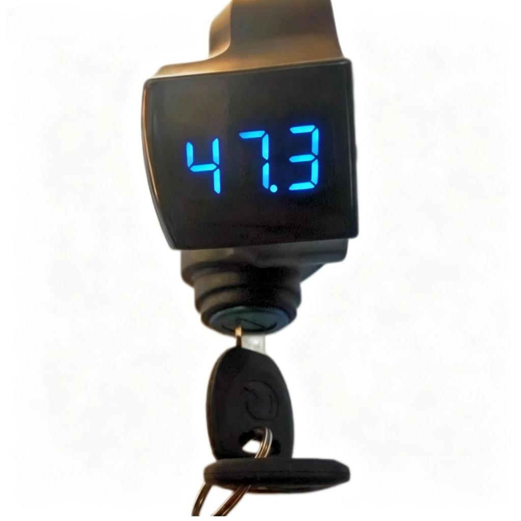 Blue Screen Lock with Universal Voltage Display for Electric Scooter Throttle (12V-96V)
