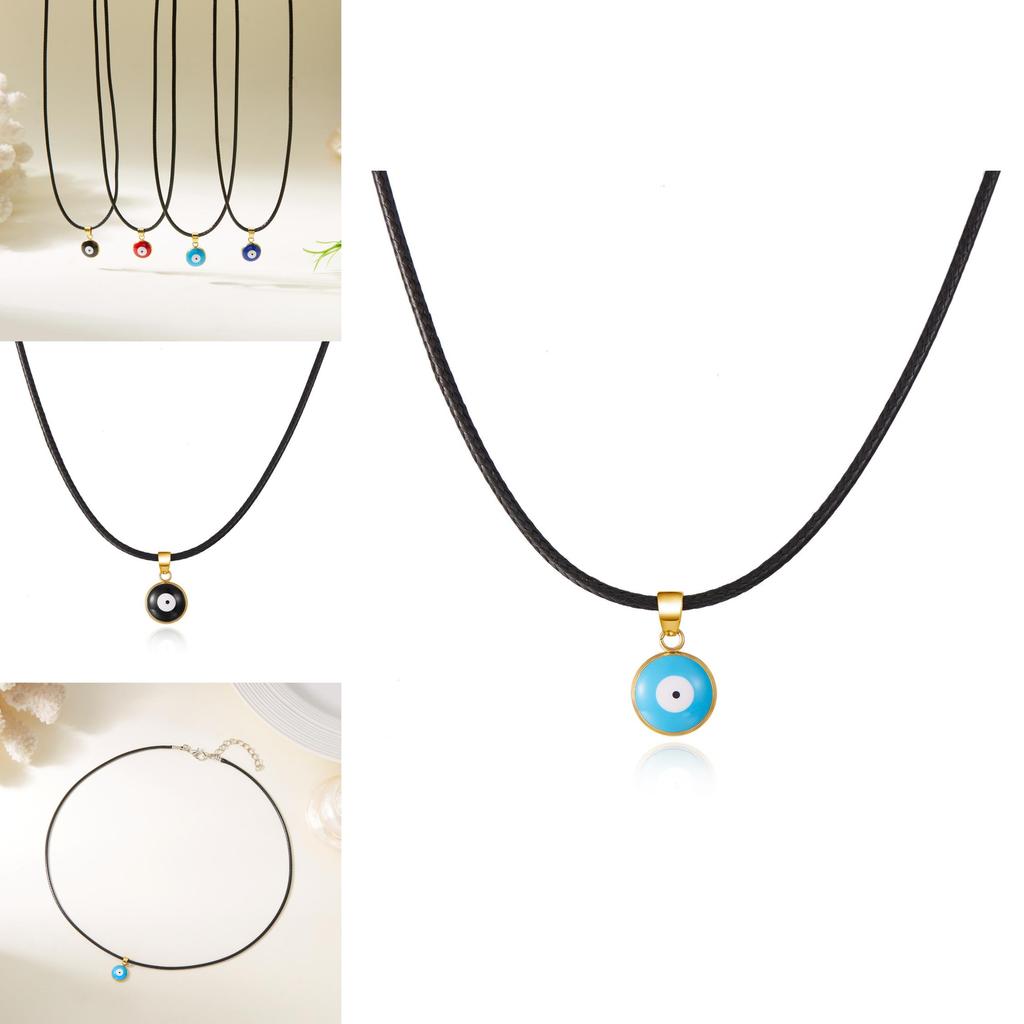 Fashion Eye Pendant Necklace With Alloy Chain For Women