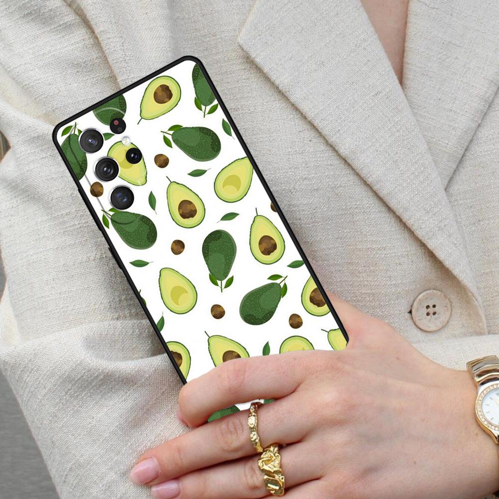 Newest Delicious Avocado Pattern Cell Phone Case for Samsung Galaxy S26 Ultra S25 S24 S23 S22 S21 S20 Note10 Cover