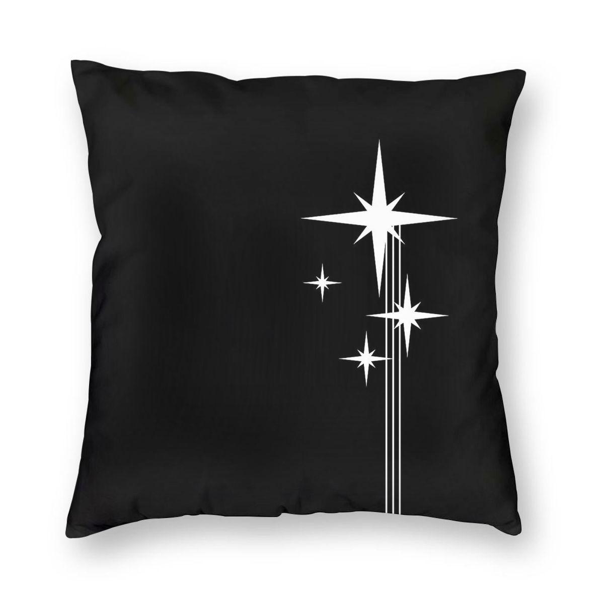 Atomic Age Retro Starbursts Square Pillowcase Polyester Linen Velvet Printed Zip Decorative Bed Cushion Cover 30x30cm