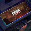 Spiel D-DOOM E-Eternal Mauspads RGB Leuchtend Große Tischunterlage Verschlüsselt Anti-Rutsch Super Großes Gaming-Mauspad Erweiterte Spielmatte