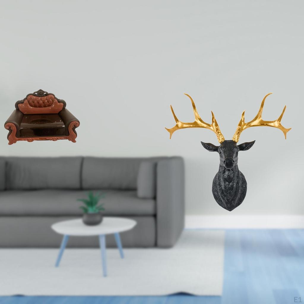 Miniature Sofa Couch Chair Model DIY Accessory Furniture Room Micro Landscape Gift Decorations Deer