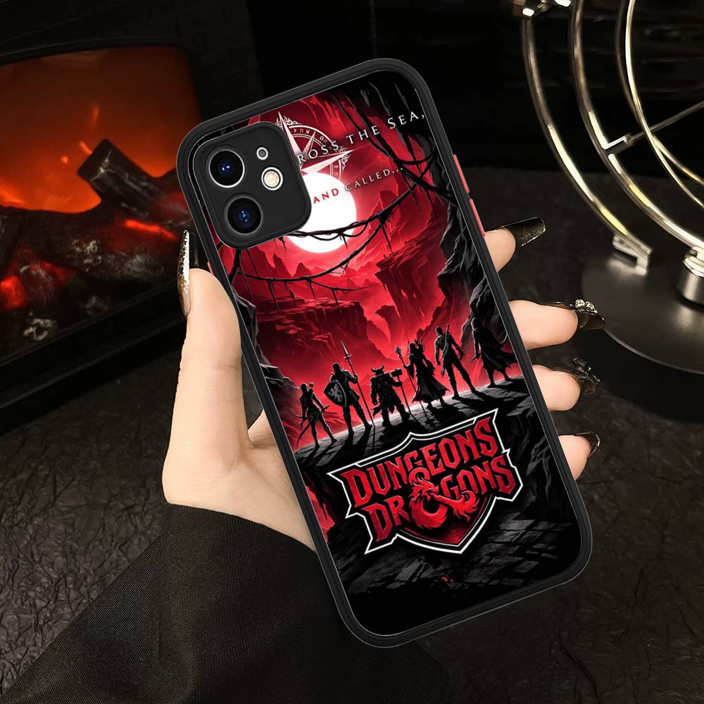 Fantasy Movie D-Dungeons D-Dragons Phone Case For IPhone 16 15 14 Plus 15 13 12 11 Pro Max X XS MAX Matte Cover