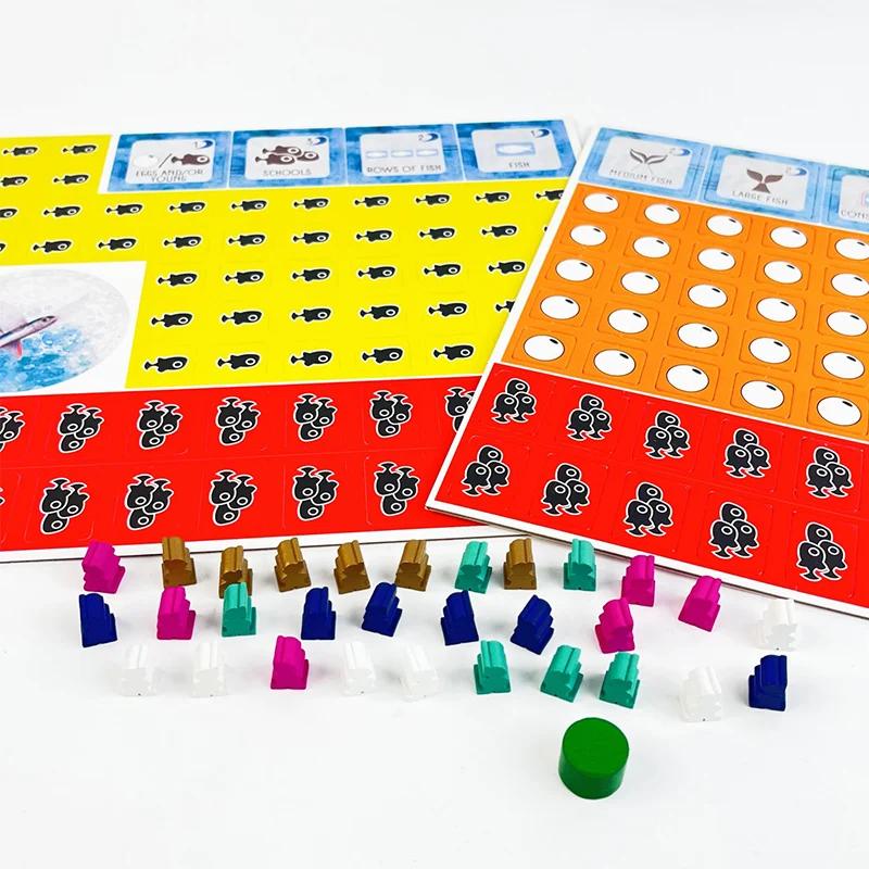 Finspan Board Game 1-5 Players 45-60 Min Playtime Family Party Game English Fish Science Board Game for Kids and Adults