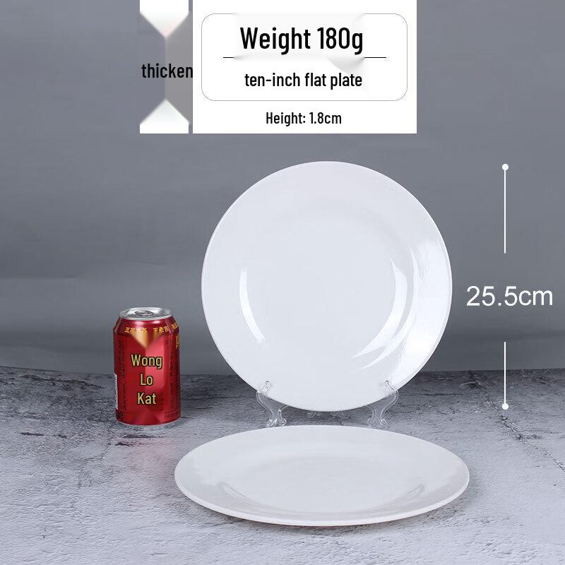 Ru Han 10-inch Melamine Round Dinner Plates (Pack of 5)