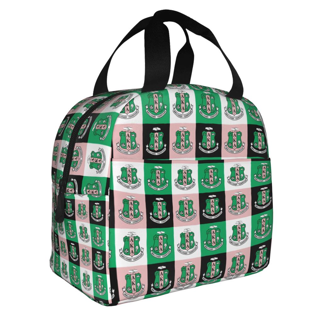 AKA The First Historically African Sorority Thermal Insulated Lunch Bag Lunch Container for Outdoor Picnic Storage Food Box