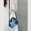Denim Spliced Crossbody Bag for Girls Fashion Versatile Casual Shoulder Bag Advanced Commuter New Handbag