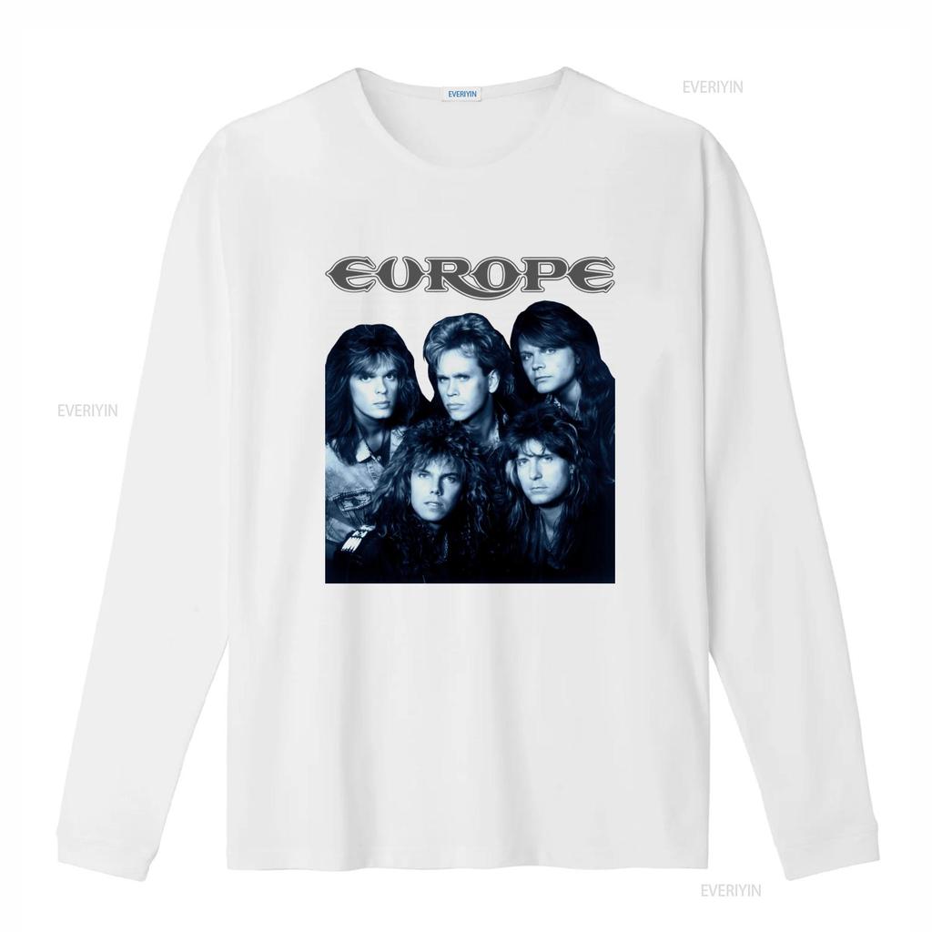 Europe Band Members T Shirt Heavy Cotton S 5Xl Black Classic Rock Design Mm465 vintage Washed homme streetwear Versatile