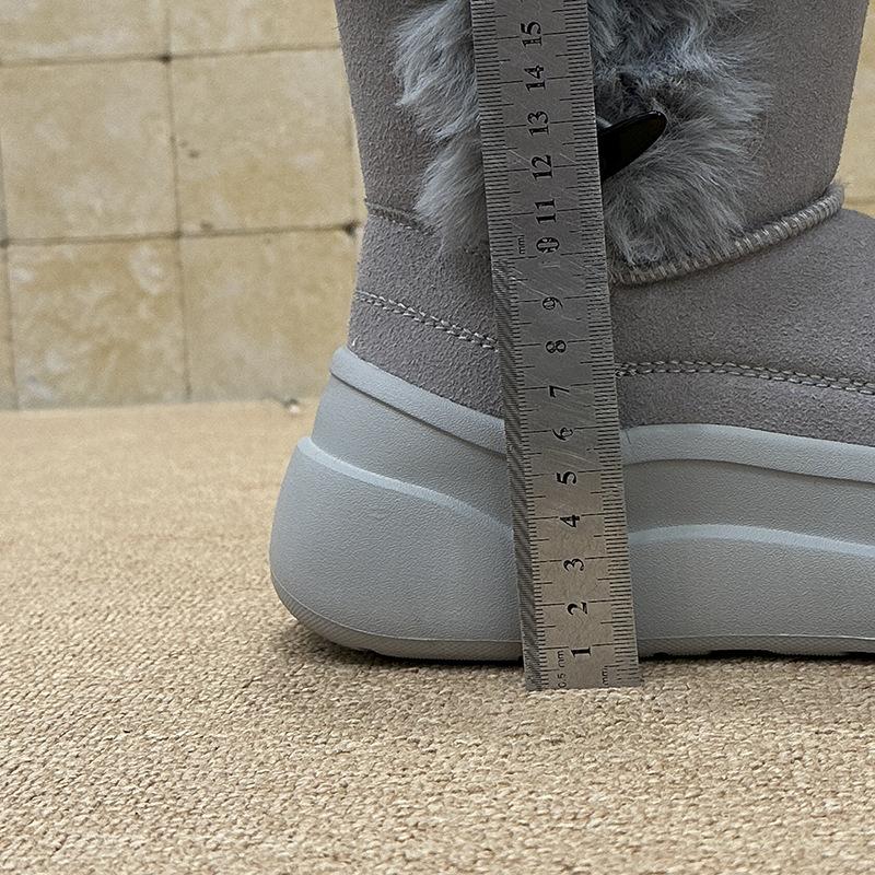 Women's Thick-soled Winter Lightweight Warm Anti Cold Padded Snow Boots Non-slip Wear-resistant Casual Sneakers Cotton Boots