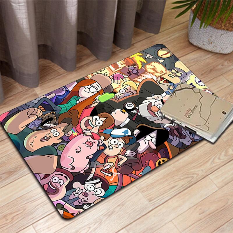 Gravity Falls Characters Montage Rug Floor Mat for Living Room or Bedroom Soft and Comfortable Carpet a Gift for Birthday and Holiday.ZFF0913042