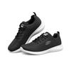Skechers Social Muse Fashionable Comfortable Durable Breathable Low-Top Casual Running Shoes Women Sneaker Black White 8730031-BKW