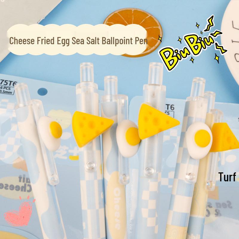 

Креативная ручка с милым кликающим механизмом «Сыр с морской солью» для детей - Идеально для подарков студентам, Дня защиты детей и рождественских призов 0.5mm