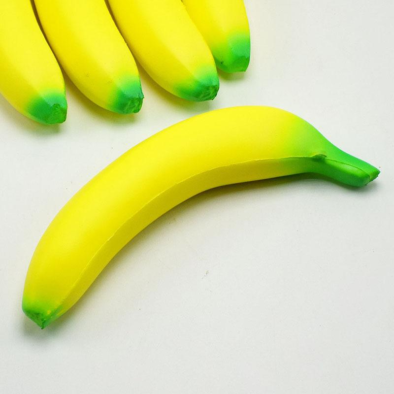 Bananowy Squishy Zabawka Powoli Powracająca Miękki Antystresowy Owocowe Ściskane Zabawki dla Dzieci Dorosłych Ulgę w Stresie Prezent