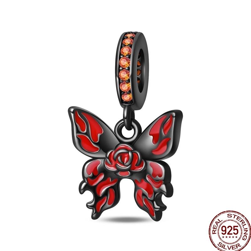 Halloween Charms Bead Copper Jack-O'-Lantern Skull Bat Witch Hat Candy Luminous Charm Fit Bracelet Diy Jewelry