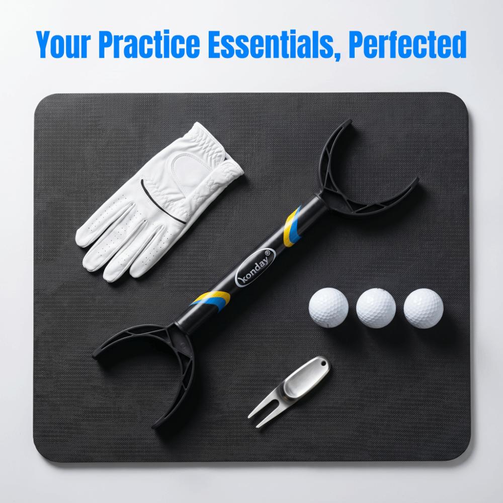 Horn Pole Design Golf Swing Trainer Plastic Material Alignment Aid  Beginner Training
