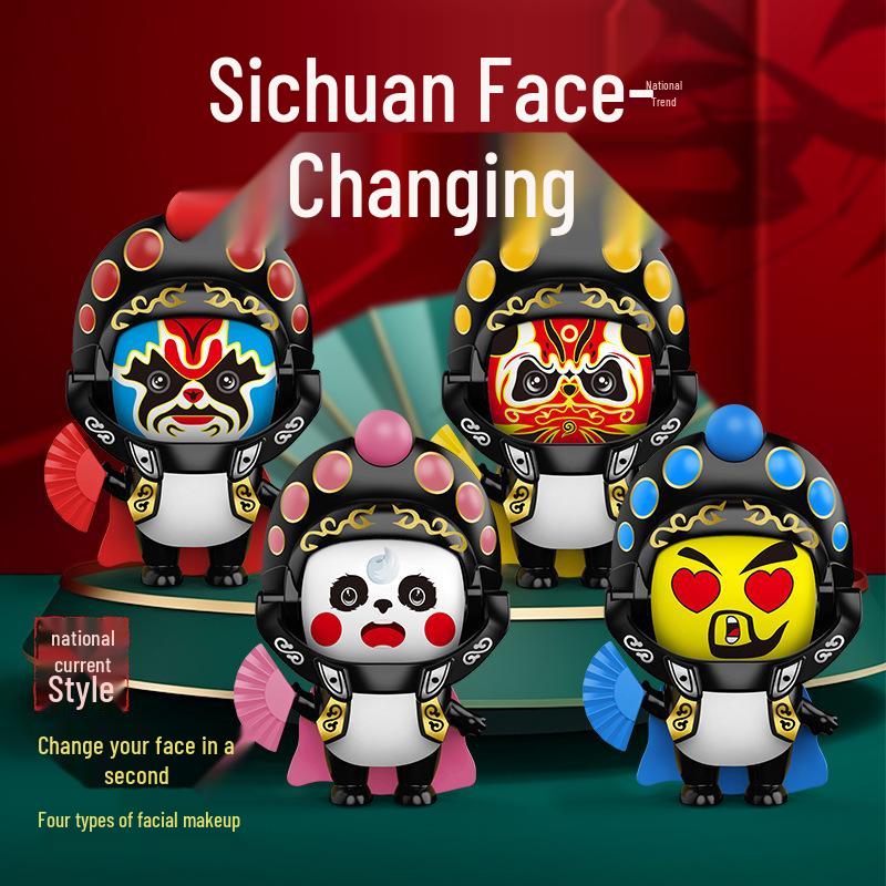 

Sichuan Opera Face-Changing Panda Keychain Piggy Bank Ornament