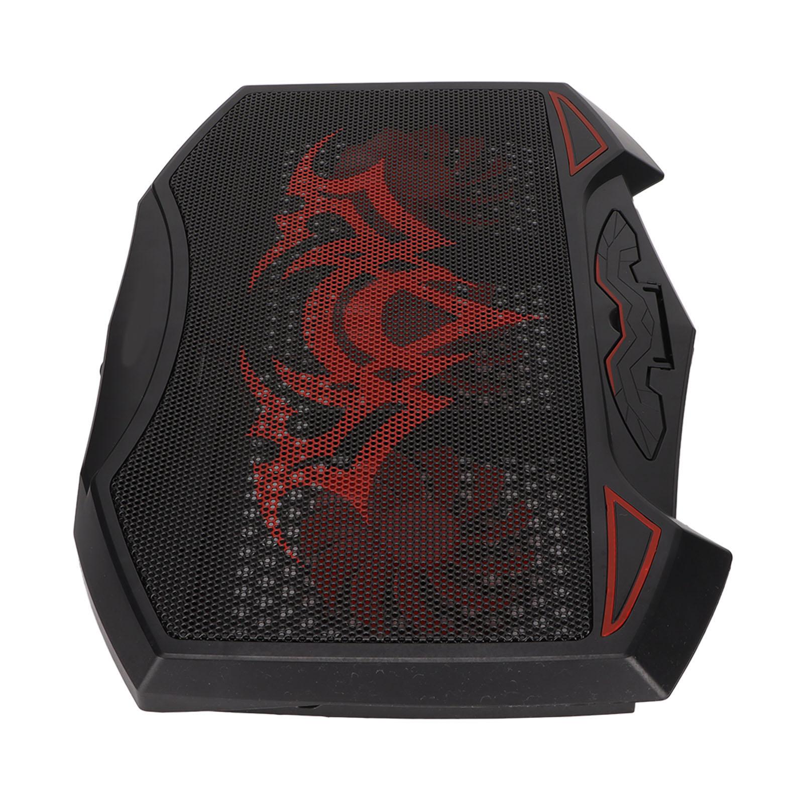 

Gaming Laptop Cooling Pad Red LED 3 Cooling Fans 5 Adjustable Angles Dual USB Ports Quiet Laptop Cooler for 16in Laptop