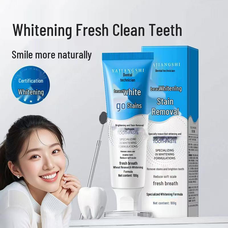Dentist-Formulated Whitening Toothpaste for Stain Removal, Fresh Breath, and Bright White Teeth