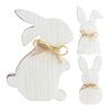 Rabbit Ornament Cute Easter DIY Cartoon Animal Style Happy Wooden Bunny Crafts Decoration Children Gift