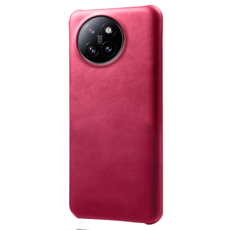 Para Xiaomi Civi 4 Pro 5G/14 Civi 5G Capa PC Rígido Revestido em Couro Textura de Bezerro À Prova de Choque Capa de Telefone