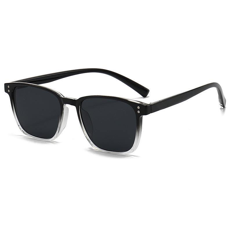 Retro Square Anti-Blue Light Sunglasses - Trendy UV Protection for Outdoor Use