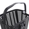 Plastic stuurfietsmand - zwart
