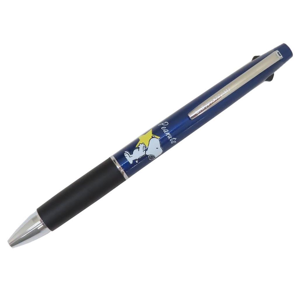 Snoopy Pencil Ballpoint Jetstream 2 Peanuts [Mechanical & Black/Red 2-Color Pen] & 1/Star