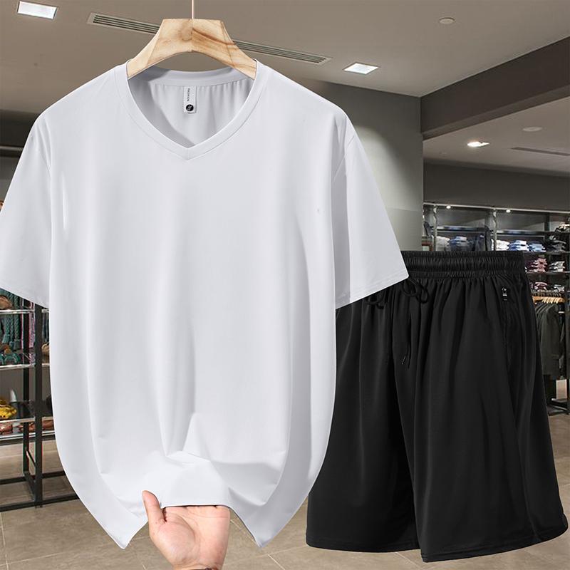Μεγάλα Μεγέθη 6XL-13XL Υπερμεγέθη Καλοκαιρινά Σετ 2 Τεμαχίων Ανδρικό T-shirt Casual Σορτς Σετ Ρούχα Vintage