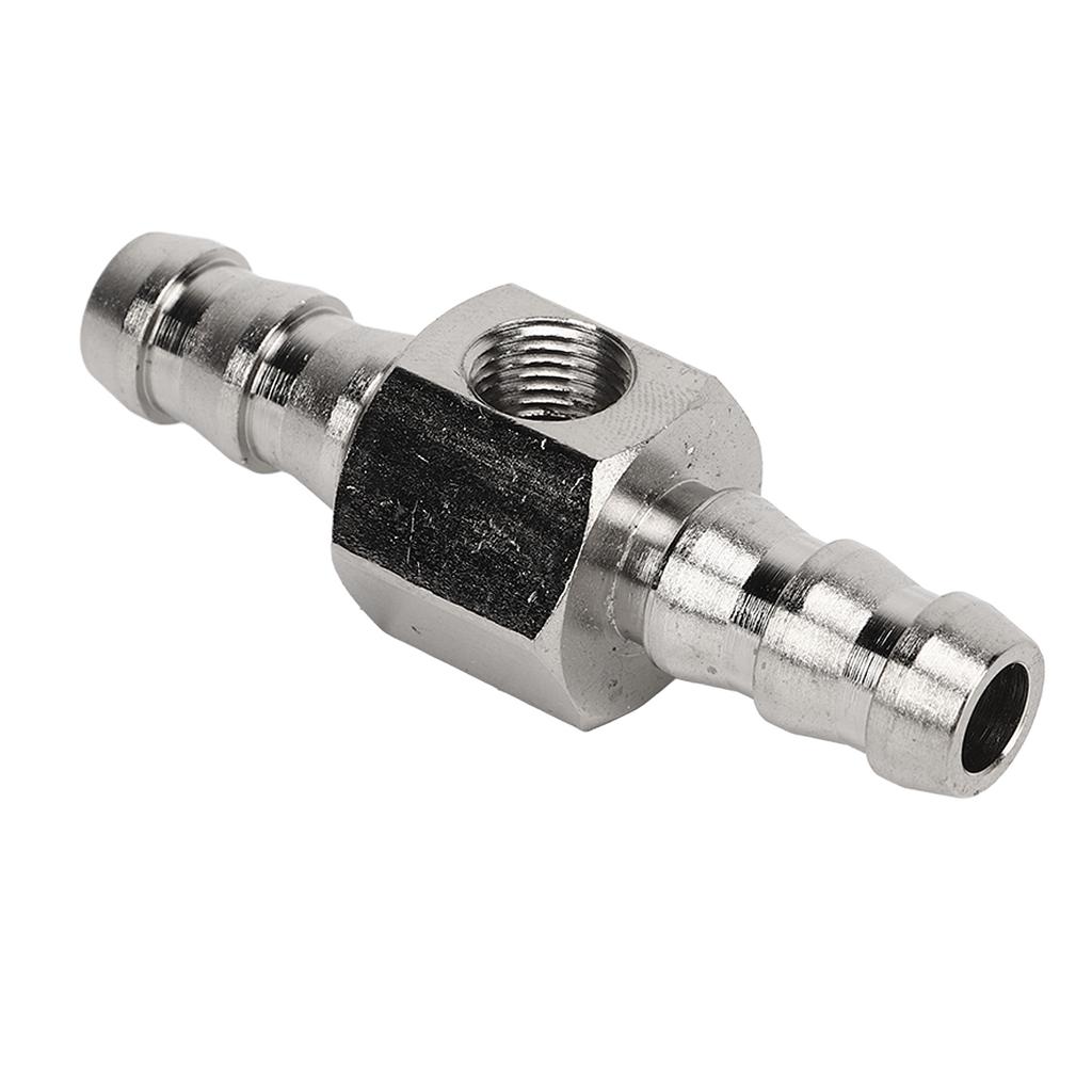 T Fitting Adapter 304 Stainless Steel Rubber High Performance For Fuel Pressure Gauge Or Sensor