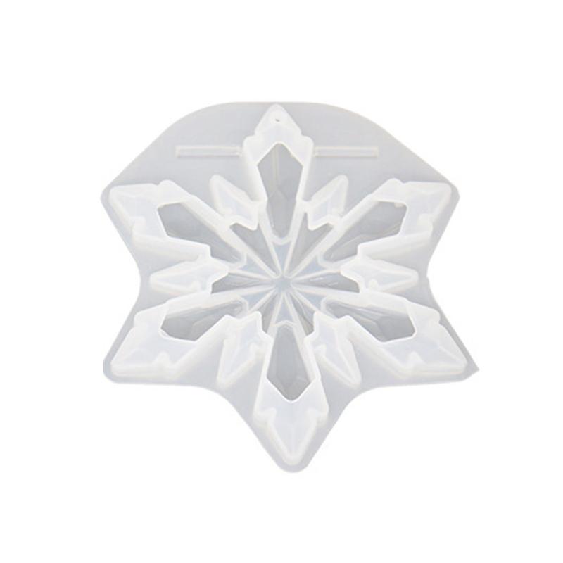 A52E Snowflake Pendant Mould Silicone Mold for Christmas Tree Decoration Jewelry Tool