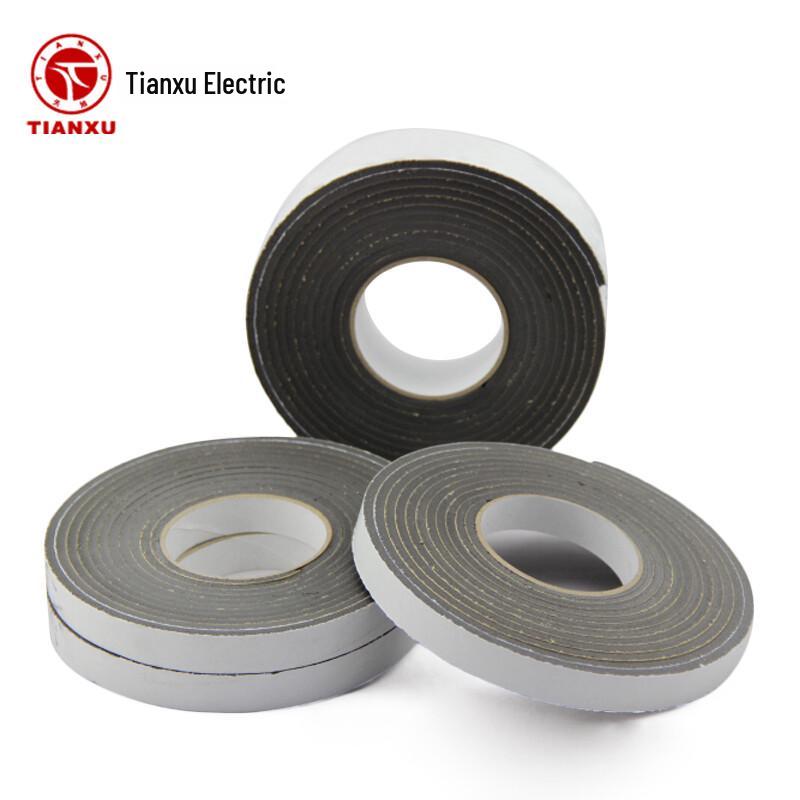 Tianxu Black EVA Foam Soundproof Sealing Tape 8mm x 50mm x 4m