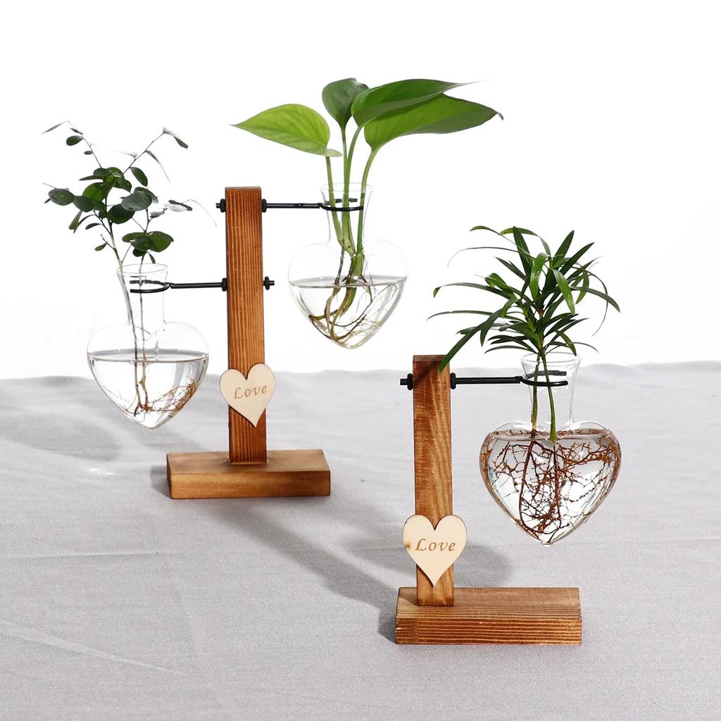 Hydroponic Vase Vintage Desktop Plant Terrarium Planter Bulb Glass Vase Water Planting Propagation Stations Home Decoration