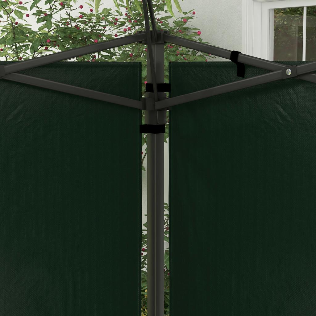 Set of Two 3 X 3m Gazebo Frame Replacement Walls - Green