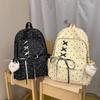 Schoolbag High-value polka dot girl Junior high school student schoolbag female, bow large capacity ins niche campus lightweight backpack
